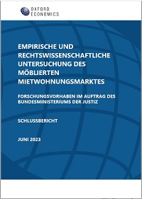 Schlussbericht: Empirische und rechtswissenschaftliche Untersuchung des möblierten Mietwohnungsmarktes
